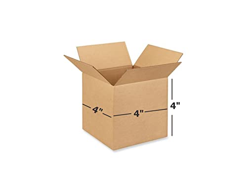 Image of Box Brother 3 Ply Brown Corrugated Packaging Box Size: 4x4x4 Length 4 in Width 4 in Height 4 in Suitable E-commerce Shipping, Ideal as Home Shifting & Storage, Shipping Pack of 10