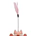 JOROBURO Cat Turntable Ball Toy, 4 Level Interactive Kitten Track Roller Exercise Toy with Feather Stick, Cats Toys Tower Cat Puzzle Toy Suitable for Interactive Kittens Chase Exercise