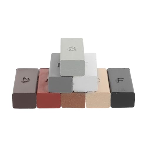 SHINYPASING Kit de Reparación de Cerámica y Suelos Laminados Masilla Reparadora de Cerámica, Cera Dura 8 Colores para Eliminar Rayones y Grietas en Cocina, Puertas y Encimeras, Relleno