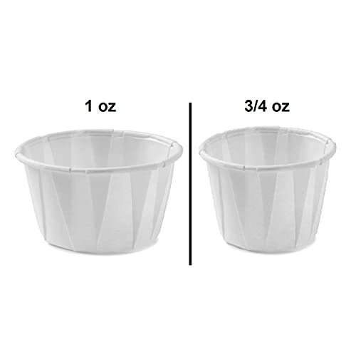 Vakly Disposable Paper Souffle Medicine Cups 1 Ounce [Pack Of 500] Cups For Medication Distribution, Pills, Tasting, Condiments, Food And Dessert Serving (500) #TOP3