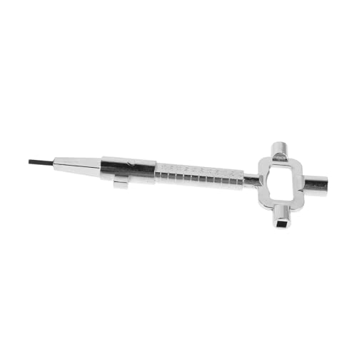 LIFKOME Construction Key Multi Functional Square Socket Utility Key with Measuring Scale for Gas Water Boxes Easy Operation High Precision Measurement for Home Office