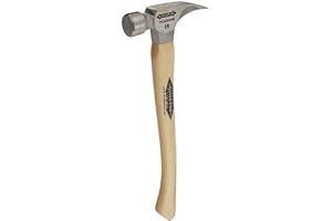 Ti 16 Milled Face Hammer with a Curved 18" Hickory Handle