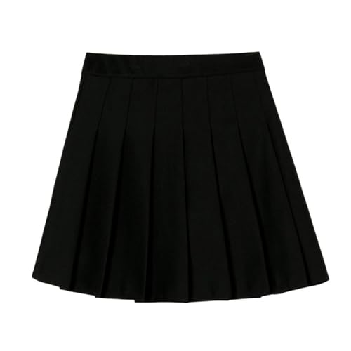 Women's Winter Wool High Waisted Pleated Skirt Slim Fit A-Line