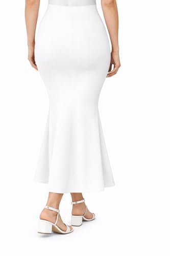 Image of Women's Seamless Cotton-Blend Saree Shapewear Petticoat - High-Waist Underskirt (S-XXL) - Fish-Cut, Breathable & Stretchable for Daily, Party