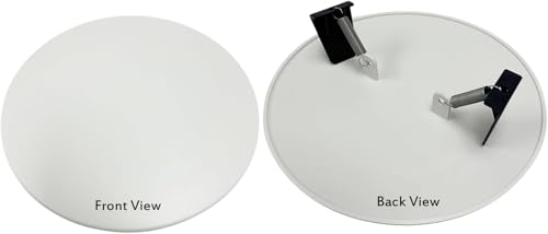 iMBAPrice IMBA-CP9000 9-Inch Diameter Screwless White Plastic Ceiling Cover Plate for Unused High Hat Cans, Spring Mount Design Recessed Lights, 1-Pack