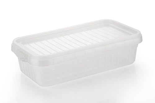 Image of Fridge Storage Containers, Storage Box for Kitchen, Refrigerator Organizer Containers, Kitchen Storage Box, Fridge Storage Boxes, Pantry Organization (Pack of 6, 2000Ml)