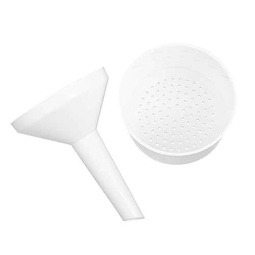 FUNOMOCYA Filter Paper Filter Funnel Buchner Filtration Paper Filtering Funnel Buchner Filter Buchner Funnel Tool Strainer School Buchner Funnel Pp Funnel Flask Funnel White Plastic