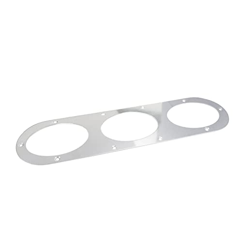 Modengzhe 2 Pcs Car Rear Bumper Air Diversion Diffuser Panel Billet Aluminum Race Rear Bumper Panel For Car Modification 385 X 100Mm (Silver) #TOP2