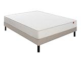 matelas et sommier epeda 140x190 Accueil ferme Ensemble Matelas Sommier 140 x 200 Voyage 140x200 + sommier Taupe + Pieds