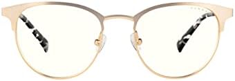 GUNNAR - Premium Gaming and Computer Glasses - Blocks 35% Blue Light - Apex, Gold, Clear Tint
