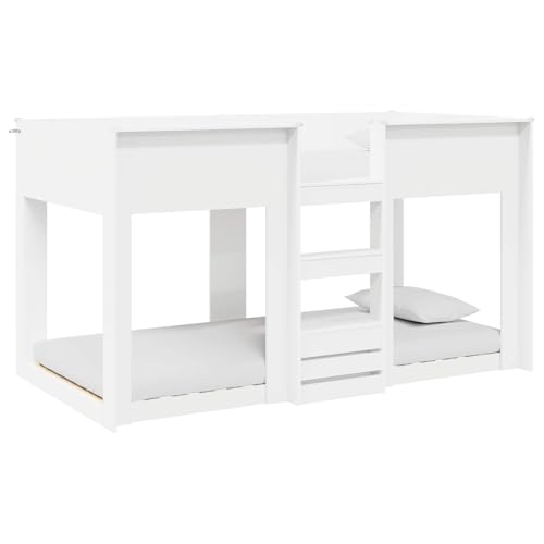 vidaXL Cama Litera para Niños 100 x 200 cm Madera de ingeniería, Cama Infantil Moderna, litera estilosa, diseño Que Ahorra Espacio, Mueble Resistente, solución compacta para Dormir
