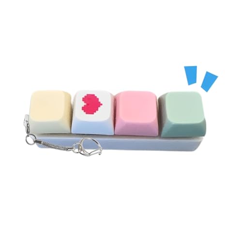 Tastatur Fidget Toys, Fidget Tastatur Schlüsselanhänger Dekompression...