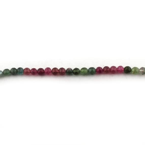 Multi Tourmaline Faceted Ball Beads finies les perles ternes pour vos bijoux