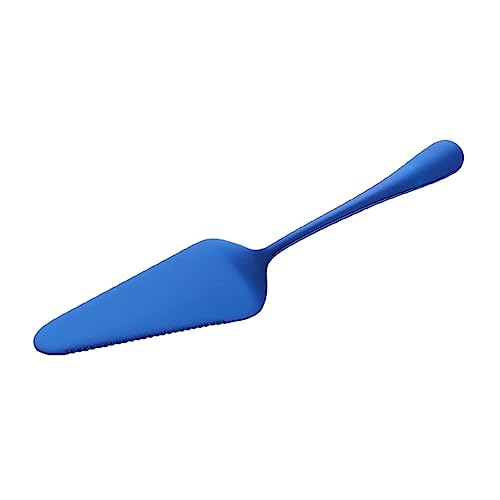 Gatuida Espátula Inoxidable para Pasteles y Pizzas Herramienta De Cocina Diseño Ergonómico y Acabado Espejo para Cortar y Servir Azul
