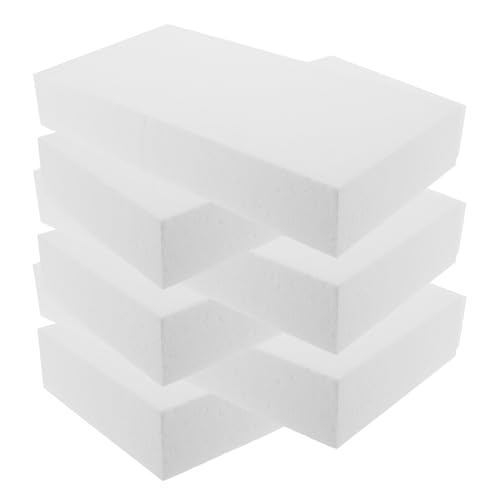SMASOLO 6 Bloques de Espuma de Alta Densidad de Poliestireno 30X15X5 CM para Manualidades Maquetas y Embalaje Placas de Espuma para Proyectos Artísticos y Educativos
