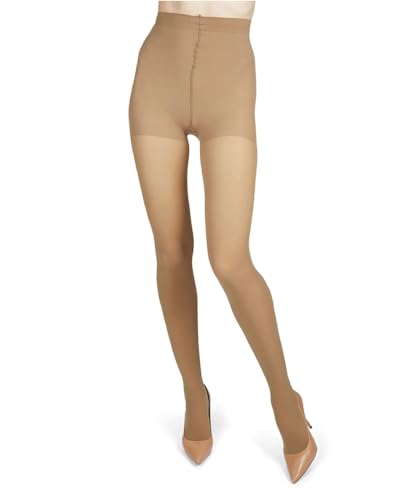 Image of Melas 6-Pack Women's Tights, 60 Denier, Opaque, Microfiber Control Top Tights, Soft & Durable - Sizes XS to Q2