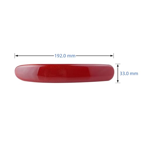 Cubierta de luz trasera izquierda con lente roja para Mini Cooper R55 08-14 5
