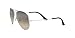 Ray-Ban Unisex RB3025 Classic Aviator Sunglasses, Silver/Clear Gradient Grey, 58 mm