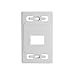 Siemon MX-FP-S-02-02 Max-Module Face-Plate, 2-Port, 1-Gang, White