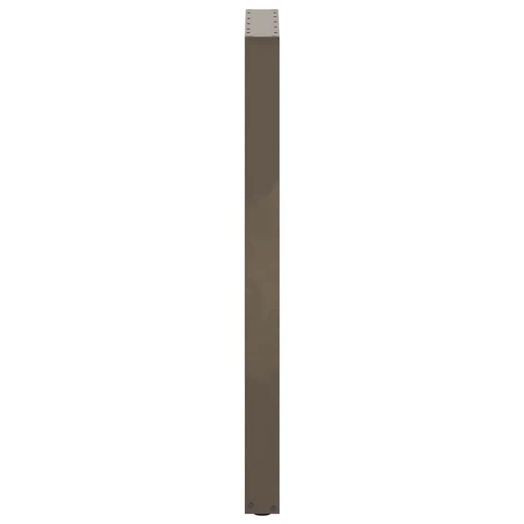 Patas de mesa de bar en forma de U, 2 unidades, acero natural, 40 x (110 – 111) cm, robustas patines de acero para mesas altas y mesas de bar, estructura de mesa estable, incluye material de