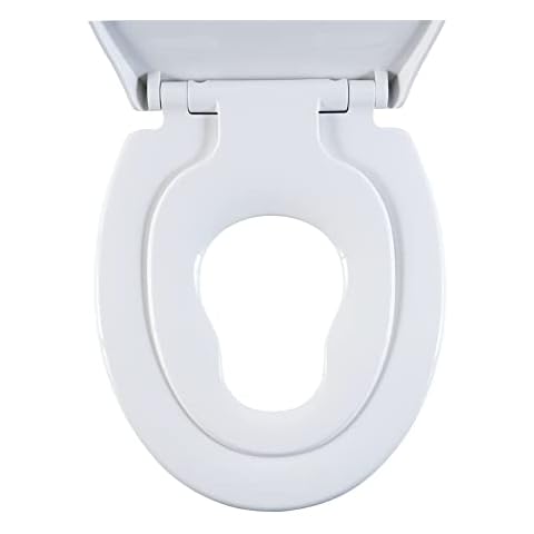Aqualona Thermoplast Family Toilet Seat - Adult and Kid Friendly with 360 Degree Adjustable Hinges - Ideal for Potty Training Toddlers and Small Children Cover