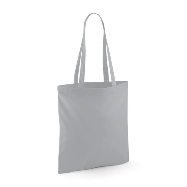 Premium Cotton Tote Bag, Eco-Friendly Shopping Bag, 100% Cotton Canvas, Reusable Grocery Cloth Bag, Extra Strong Long Handle Double Stitched Ideal for Printing