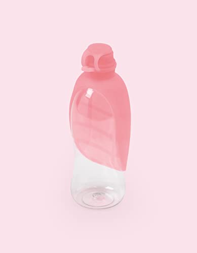 United Pets Leaf - Portable Dog Water Bottle, Made of Soft Silicone, Pink - Image 4