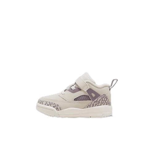 Jordan Spizike Low Baby/Toddler Shoes (FQ3952-200, Legend Light Brown/Violet Dust/Sai) Size 5