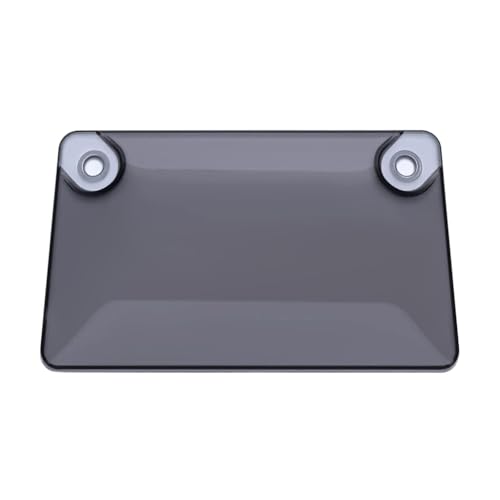 LINLIJIA - Unbreakable Motorcycle Bubble Tinted Smoke License Plate Frame Tags Shield Cover Protector + 2 Screw Caps Long Lasting Unbreakable Motorcycle Plate Protector Decor Plate Frame Motorcycle Bubble Tinted