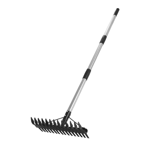 MYCENSE Lawn Thatching Rake, 1.2m Grass & Leaf Cleaner