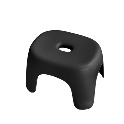 Reposapiés impermeable antideslizante para sala de estar, dormitorio, oficina y guardería, elegante taburete negro para mayor comodidad y versatilidad en apartamentos y porches