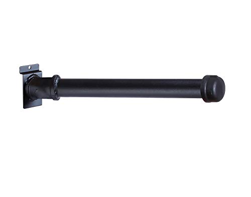6 Package 12" Pipeline Slatwall Faceout - Matte Black