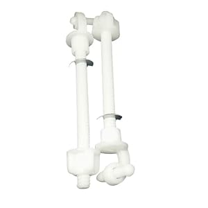 Elegant Casa Western Toilet Seat Cover Screw, Nuts and Washers Hinges Kit Clamp Plastic White Colour 1 Pair Set Size 85mm x 27mm) Elegant Casa Western Toilet Seat Cover Screw, Nuts and Washers Hinges Kit Clamp Plastic White Colour 1 Pair Set Size 85mm x 27mm)