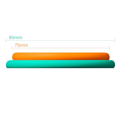 MOOPOPS Reusable Silicone Tin Can Tops - 2 Pack | Dishwasher & Fridge Safe | Airtight & Leakproof Lid | Durable & Made to Be Reused | Easy to Use | Designed to Fit Standard Sized Tins | BPA Free