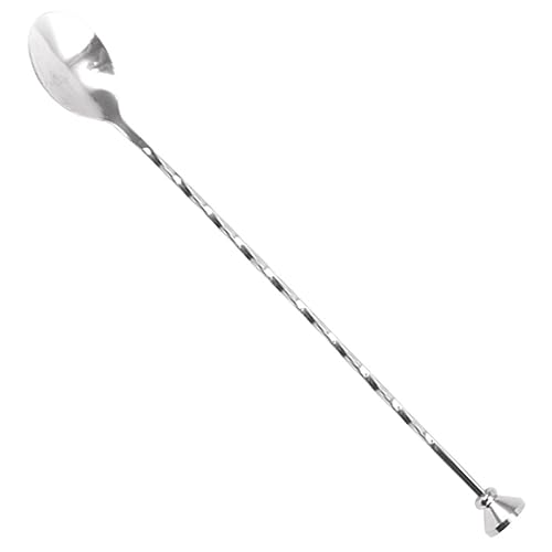 UTHCLO Cuillère Cocktail Acier Inoxydable Épaisse pour Bar Agitateur Mixer Longue Poignée Ronde Lisse Outil Mélangeur Pratique pour Boissons