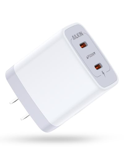 Image of 40W USB C Charger Block for iPhone 17e 17 Pro Max Apple USBC Wall Plug Fast | Super Fast Charging Type C Cube, Dual C Port Power Adapter, Android Cargador Typec Box for Sum Sung S26+ S25, i Phone Brick