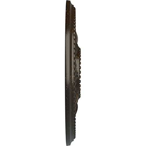 Image of Ekena Millwork CM18EDSHC Edinburgh Ceiling Medallion, Stone Hearth Crackle