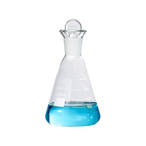 Verre borosilicaté de laboratoire pour ce flacon triangulaire stable et résistant