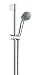 Produktbild Hansgrohe Duschset Crometta Crometta 85, 27762000, Brausegarnitur mit Brauseschlauch(160 cm)Handbrause, Brausestange (90 cm), Weiß-Chrom, 20835 2