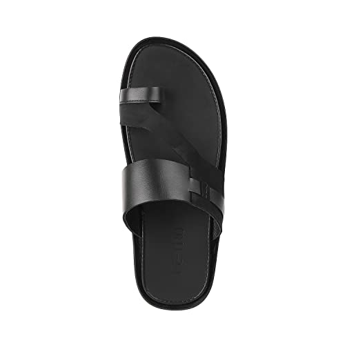 Metro Men Leather Thong Slipper | Chappal | Open Sandal