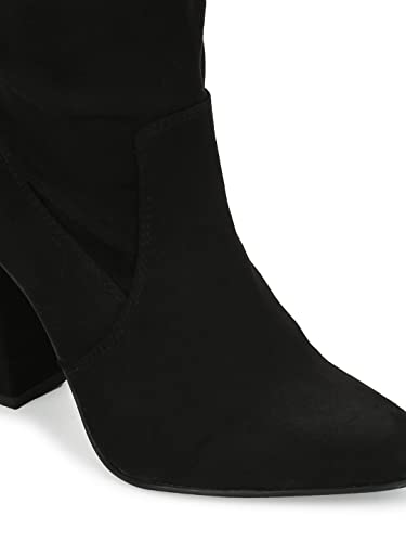 Image of TRUFFLE COLLECTION Women's ST-1179 Black Suede Boots