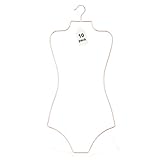 Lingerie Hangers Wire Body Shape Display Hangers (Rose Gold) 10 Pack Bikini Swimsuit Hangers