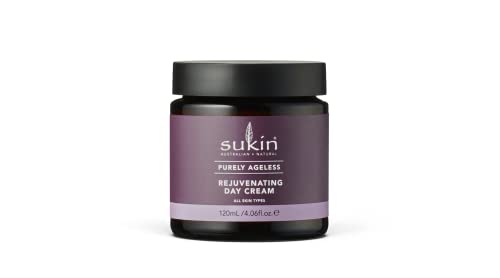 Sukin Purely Ageless straffende Tagescreme, 120ml, feuchtigkeitsspendend, pralle und glatte Haut, mit Ribose, weißem Hibiskus & Baobab, Jojoba und Kakaobutter, für Gesicht, Hals und Dekolleté, vegan Cover