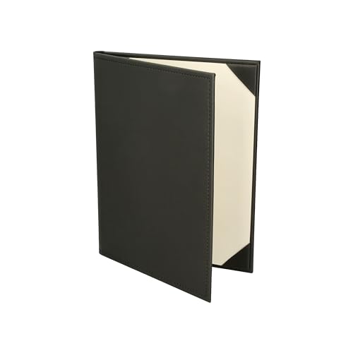 Prestine Menu Covers Made of Premium Faux Leather (10-Pack) - 8.5