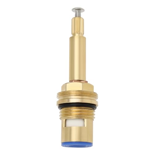 LT Easiyl BSP Cartucho de Válvula para Grifo de Baño de Ducha Azul de 1/2' Cartucho de Grifo de Cerámica de 20 Tetes de Cuarto de Vuelta (en El Sentido de Las Agujas Del Reloj para Abrir)