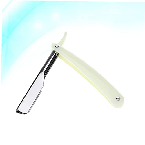 Razors 2Pcs Metal Hair Shaper Straight For Men Straight Shave Beard Shaver Hair Shaver For Men Rasuradora De Barba Para Hombres Eyebrow Trimmer Styler Metal Man White #TOP3