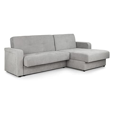 Honeypot - Kair - Corner Sofa Bed - Double Storage - Large Sleeping Area Sofabed (Grey) Cover