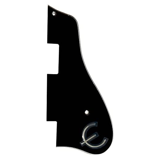 Para Epiphone 1964 estilo casino con piezas de golpeador de guitarra de metal (3 capas, negro)