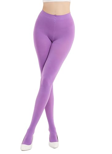 Image of 80D Semi Opaque Tights for Women Stretchable High Waist Womens Stockings Soft Pantyhose with 20+ Colors