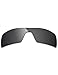 Alphax Stealth Black Polarized Replacement Lenses for Oakley Oil Rig Sunglasses